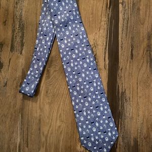 Banamex 100% silk blue white mens tie